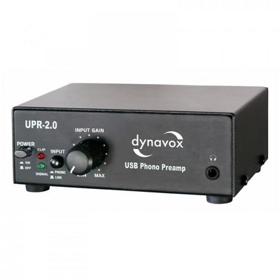 UPR-2.0 USB-Phono-Vorverstärker schwarz/silber
