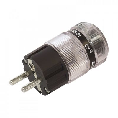 Highend-Hifi Schutzkontaktstecker - vernickelt/vergoldet/rhodiniert