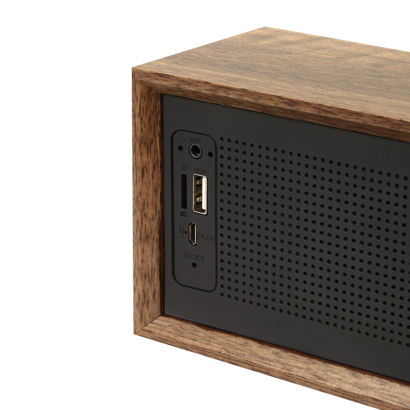 Lange Akku-Laufzeit kompaktes FM-Küchenradio in edlem Holz-Design Dynavox FMP3 BT portabler Wireless-Lautsprecher mit BT-Funktion 